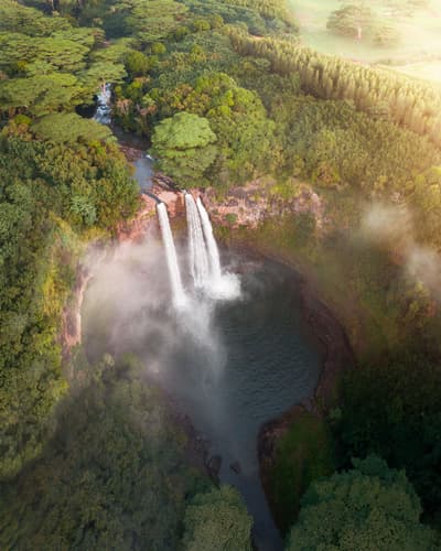 Wailua Falls (drone)