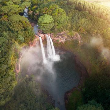 Wailua Falls (drone), USA
