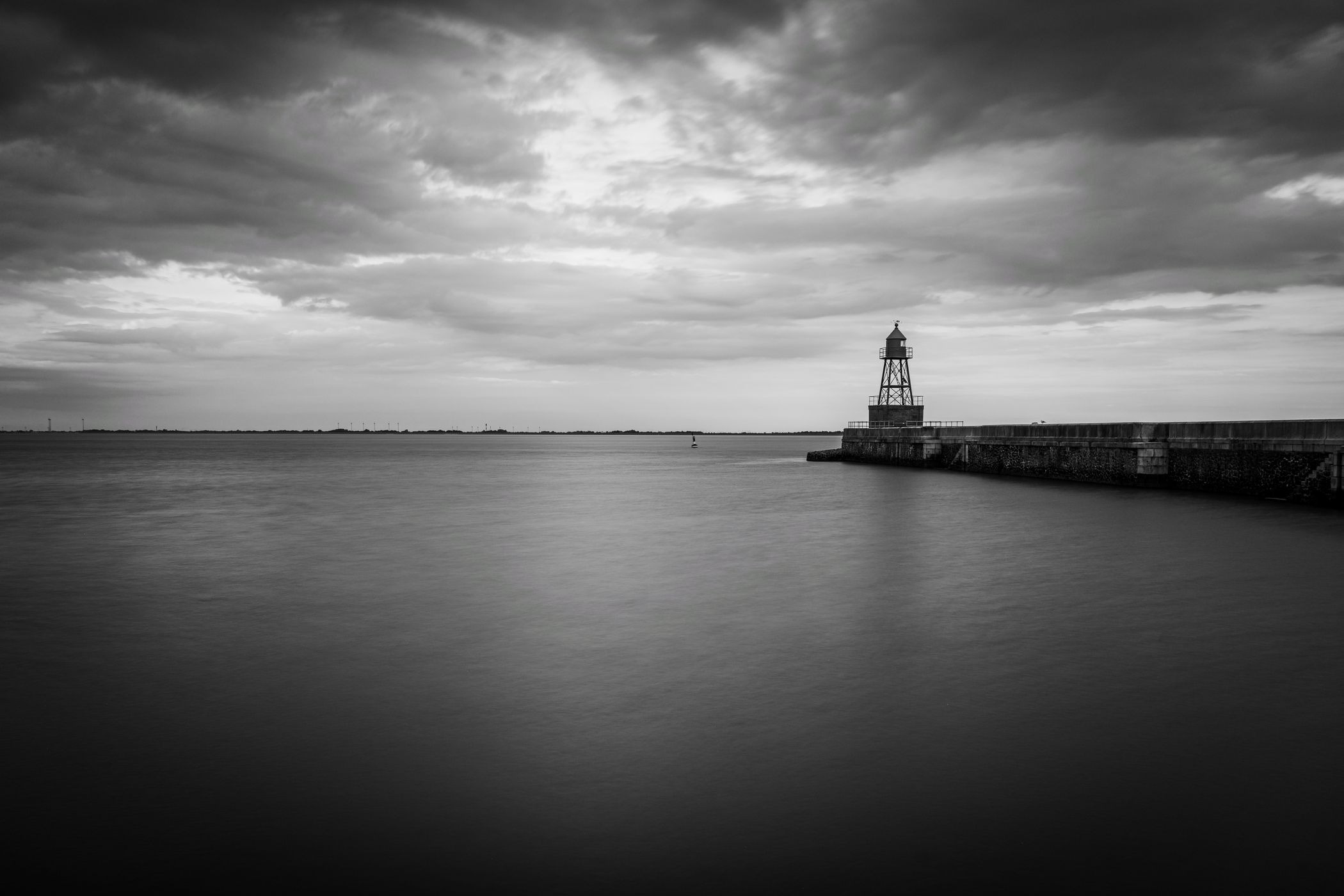Wilhelmshaven mole at sunrise, Germany