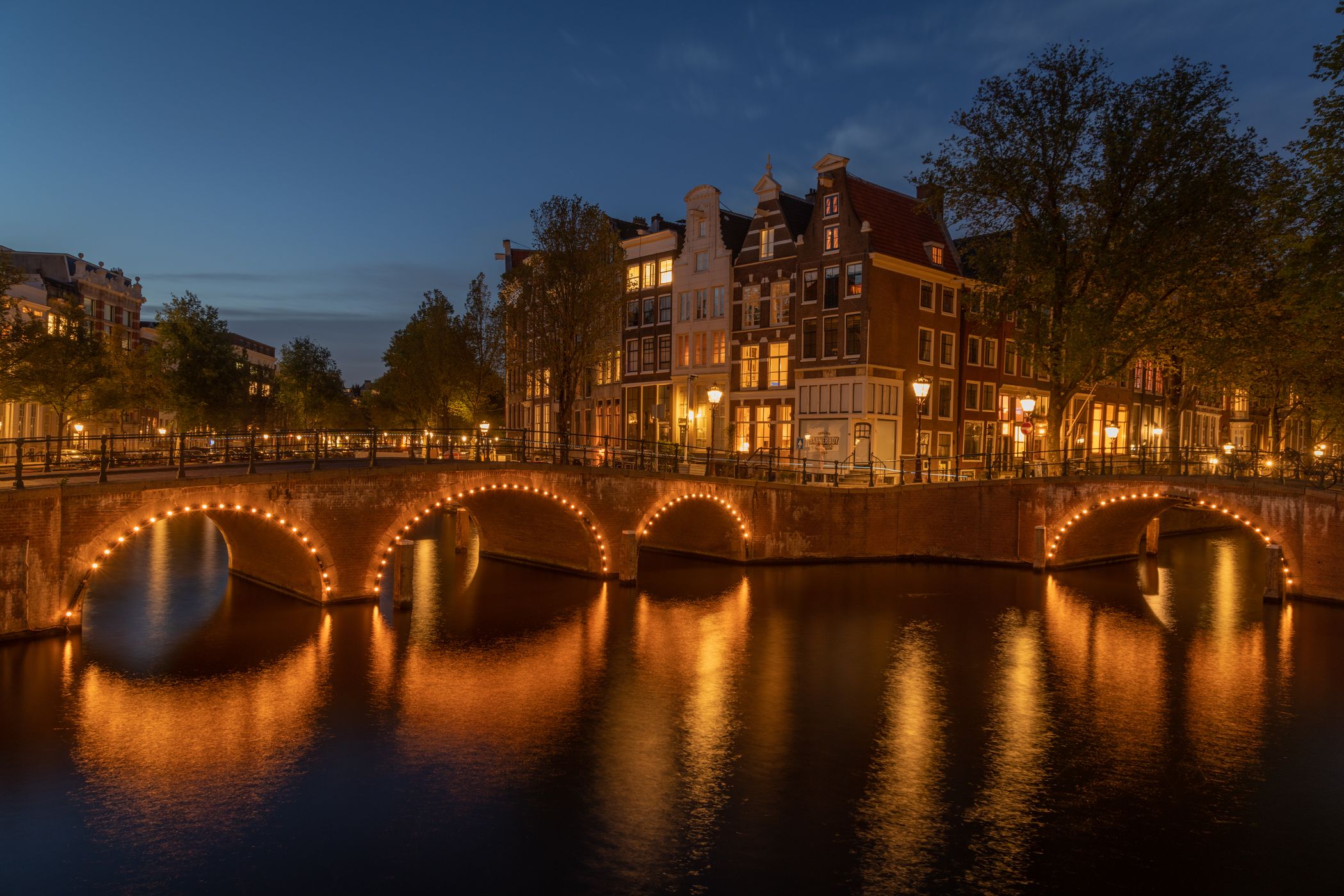 Amsterdam City Lights - Leidsegracht and Keizergracht, Netherlands