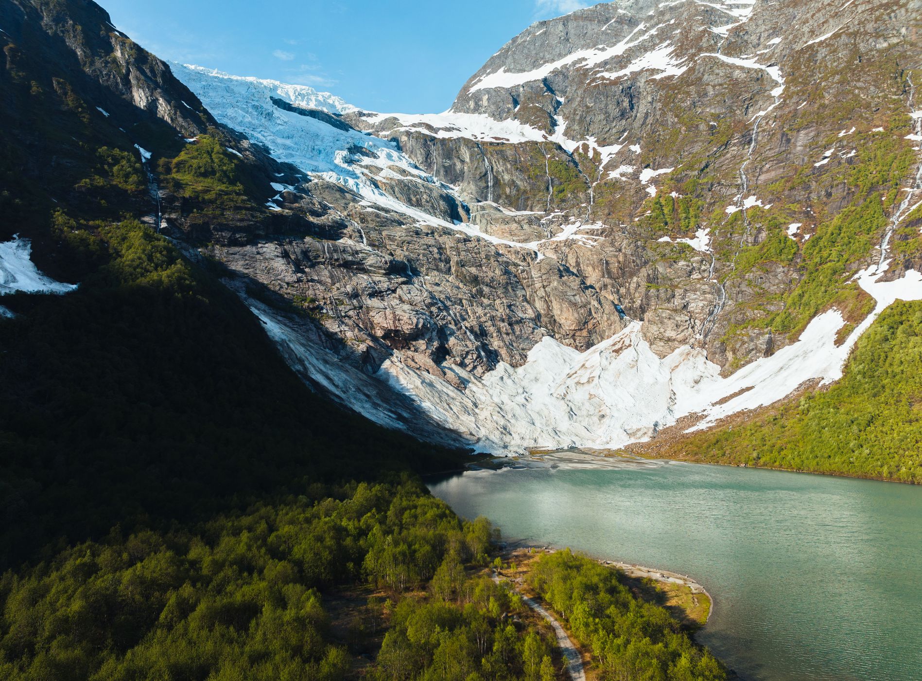 Bøyabreen Glacier [drone], Norway
