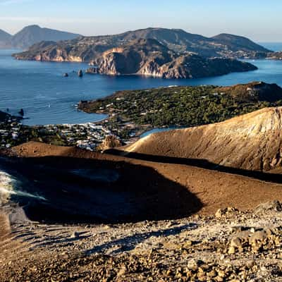 Crater of the island of Vulcano, Italy