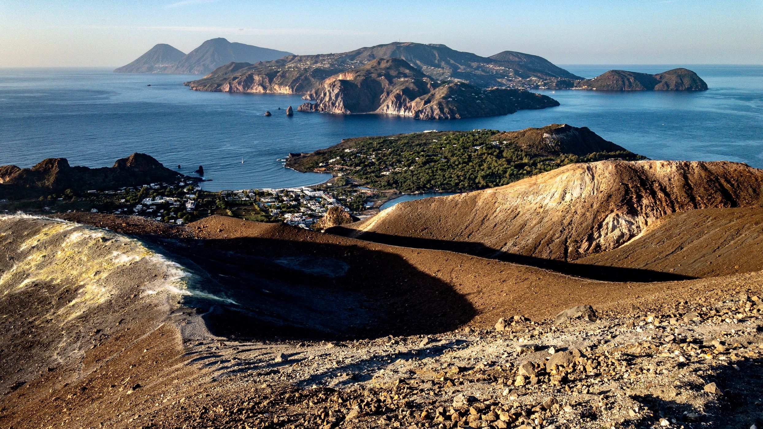 Crater of the island of Vulcano, Italy