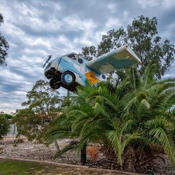 Flying Combi Van,Lightning Ridge, New South Wales, Australia