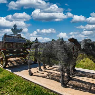 Ghosts of Bullocks Past, Gulargambone, New South Wales, Australia