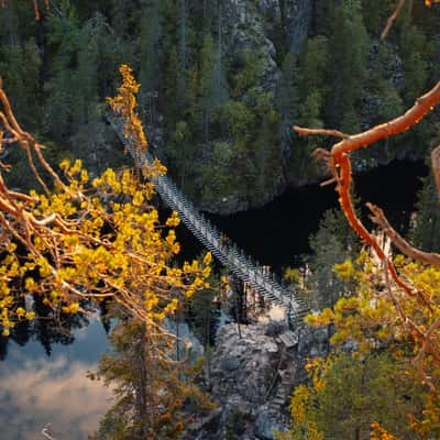 Suspension Bridge over Julma-Ölkky, Finland