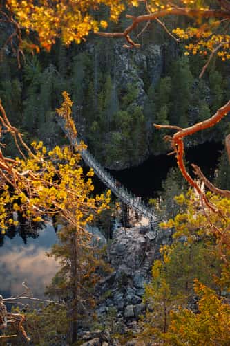 Suspension Bridge over Julma-Ölkky