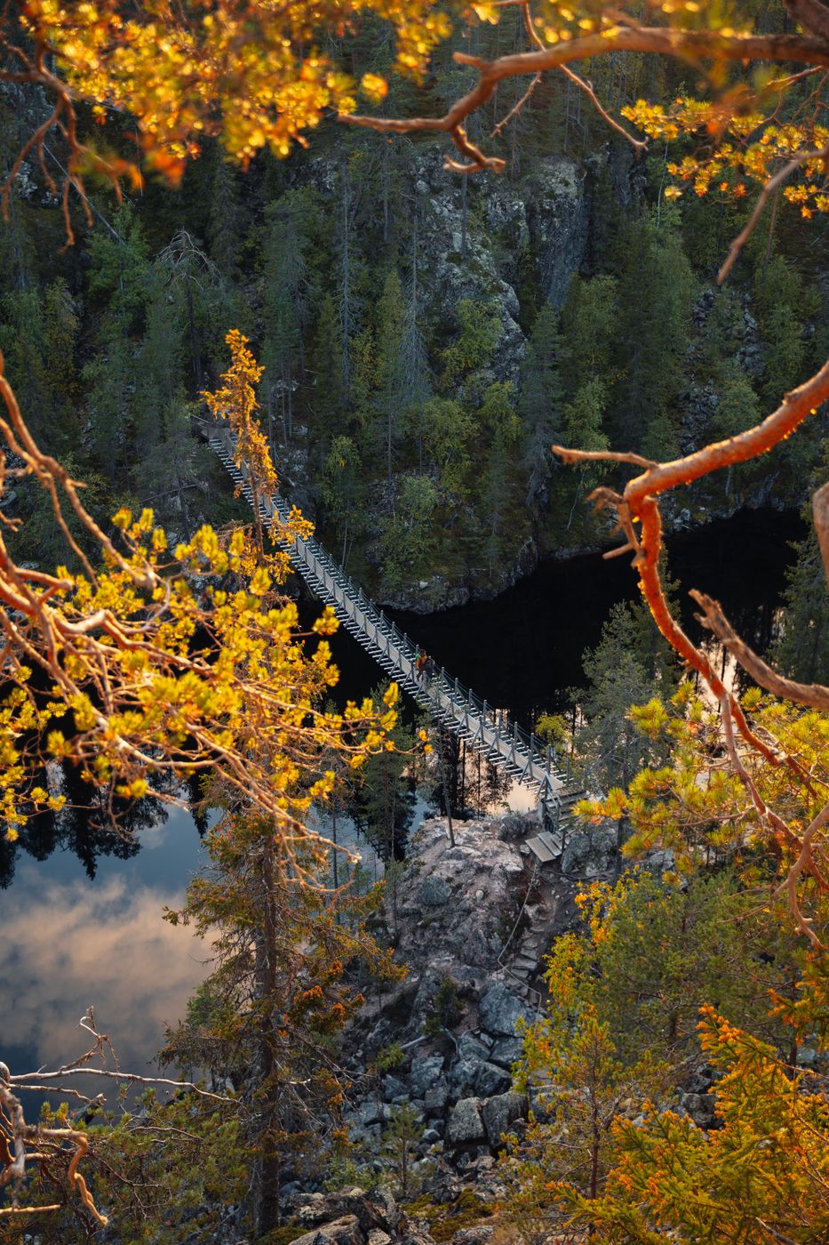 Suspension Bridge over Julma-Ölkky, Finland