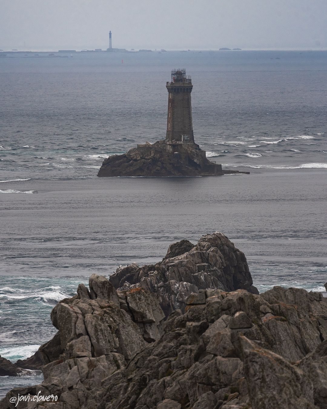 Lighthouse 'La Vieille' at the Pointe du Raz, Brittany, France