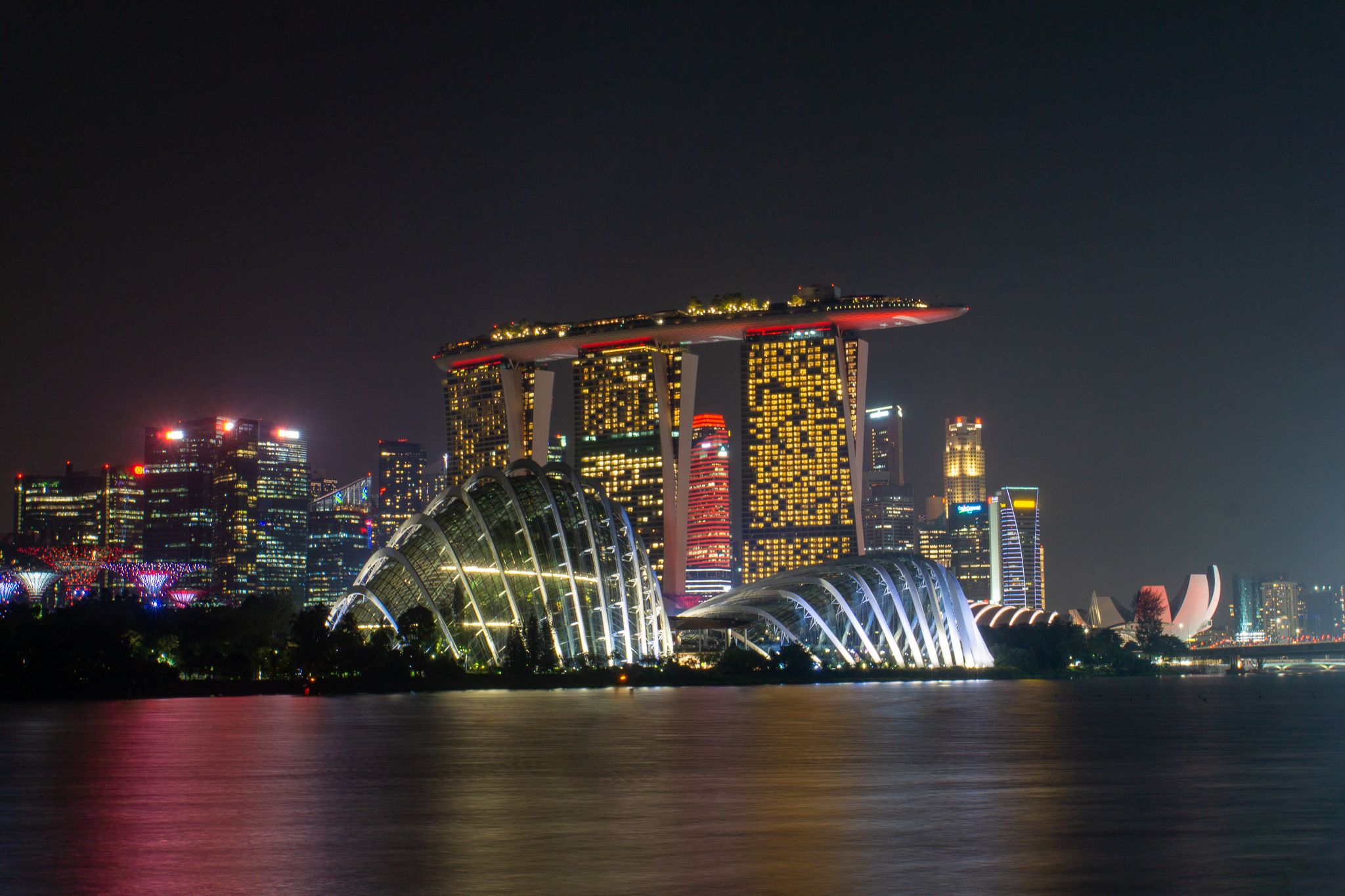 Marina Bay Sands from Marina Barrage, Singapore