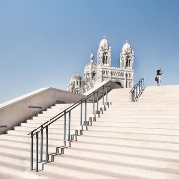 Staircase at Cathédrale La Major, Marseille, France