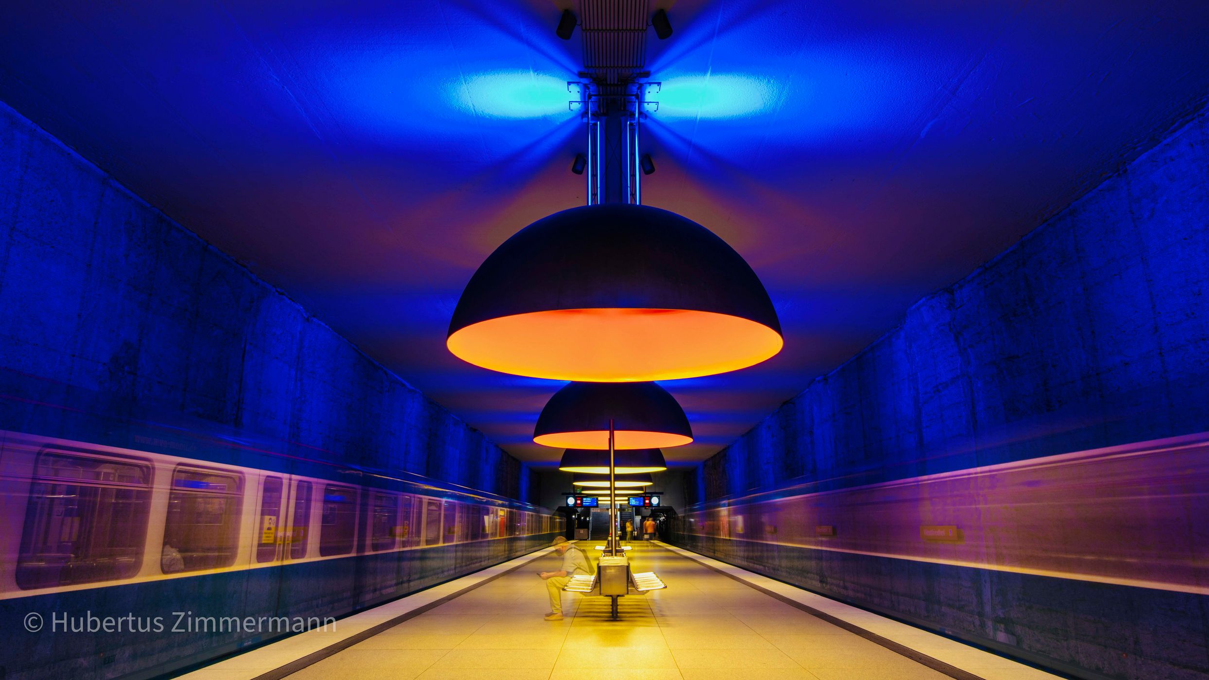 Metro station Westfriedhof, Munich, Germany