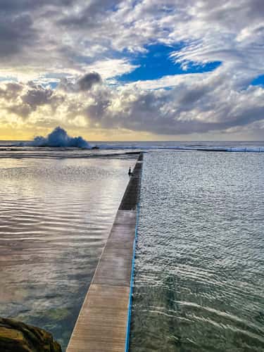 Ocean pool wall, North Narrabeen, Sydney, NSW