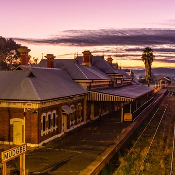 Railway station, Mudgee, New South Wales, Australia