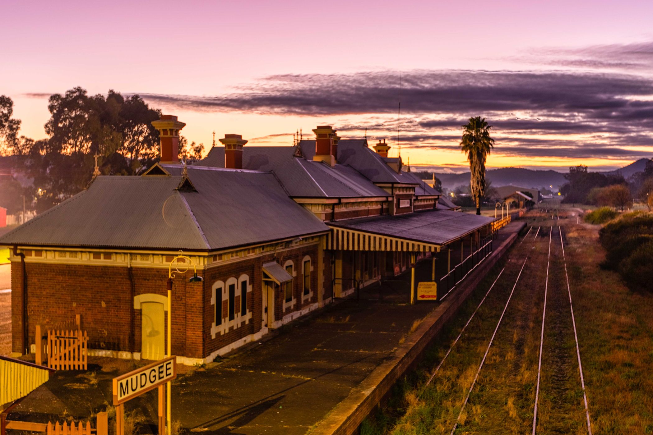 Railway station, Mudgee, New South Wales, Australia