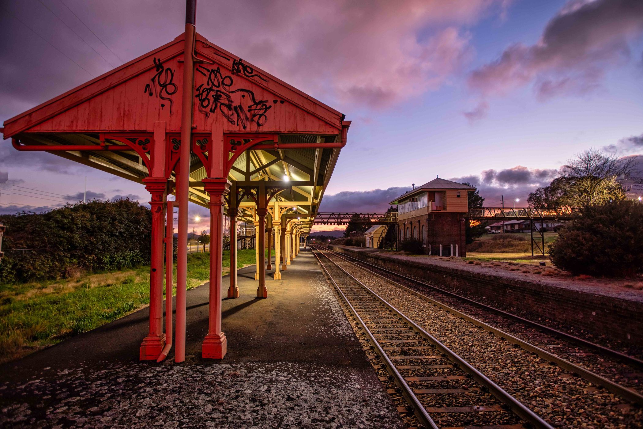 Railway Station, Wallerawang, New South Wales, Australia