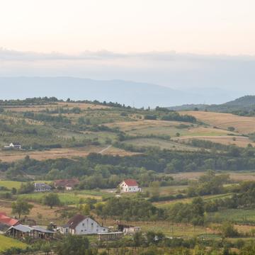 Romanian Village & Farm overlook, Romania