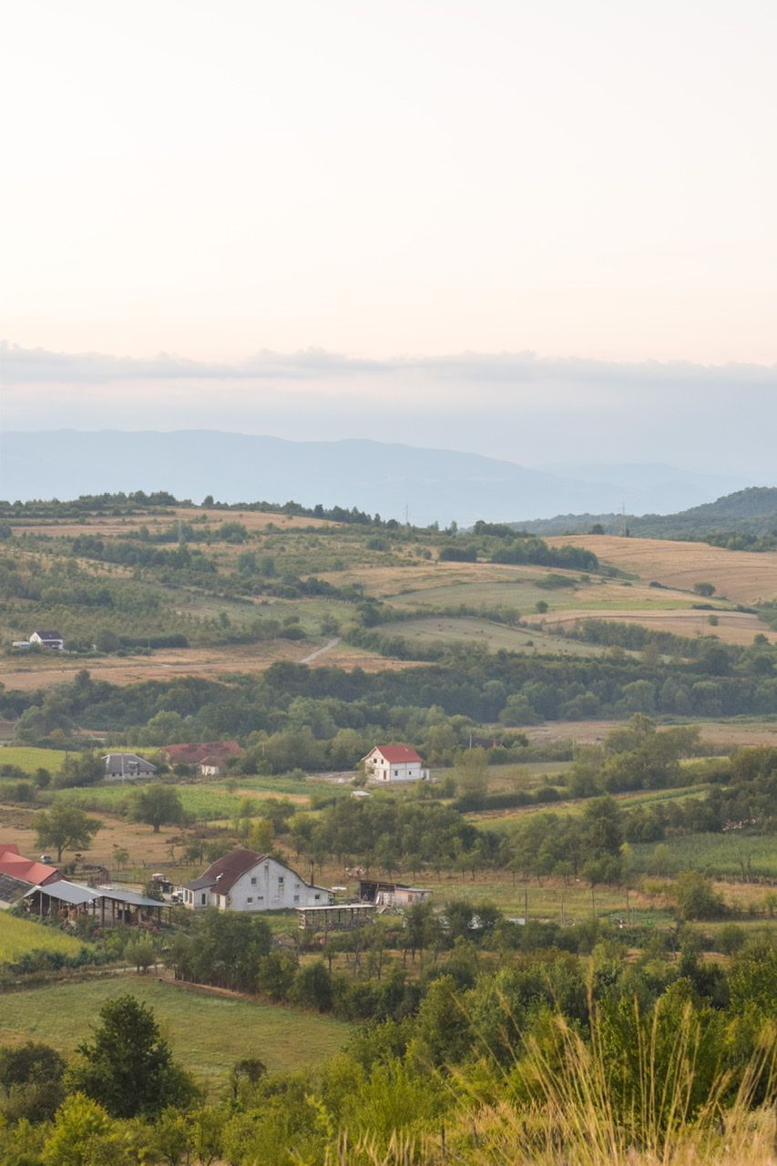 Romanian Village & Farm overlook, Romania