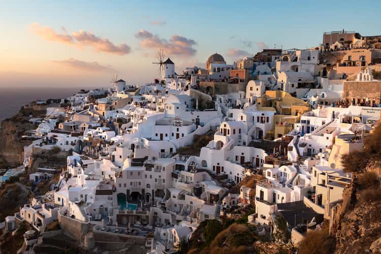 Iconic view of Oia, Santorini 