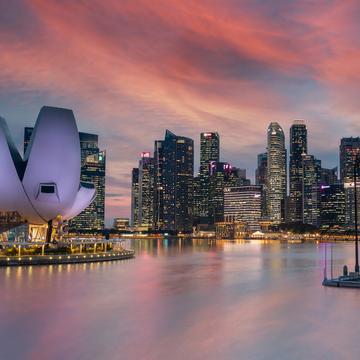 Singapore Marina Bay City Skyline, Singapore