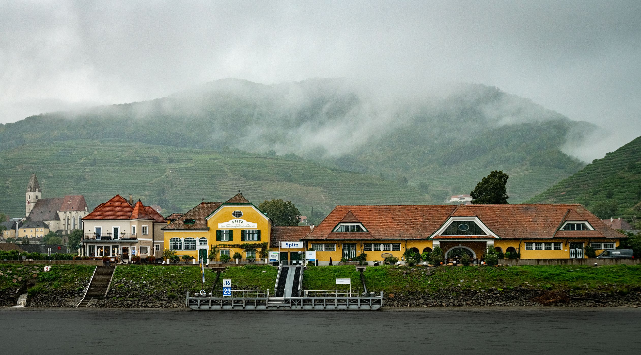Spitz, Austria from the Danube, Austria