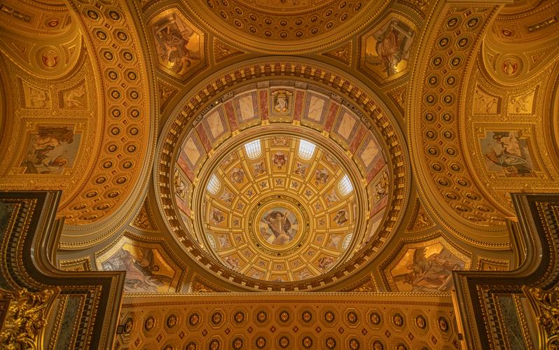 St. Stephen's Basilica Ceiling.  Budapest