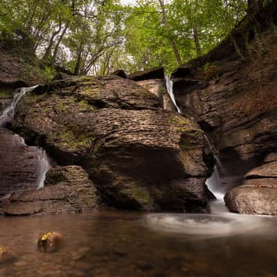 Starzel Waterfall near Jungingen, Germany