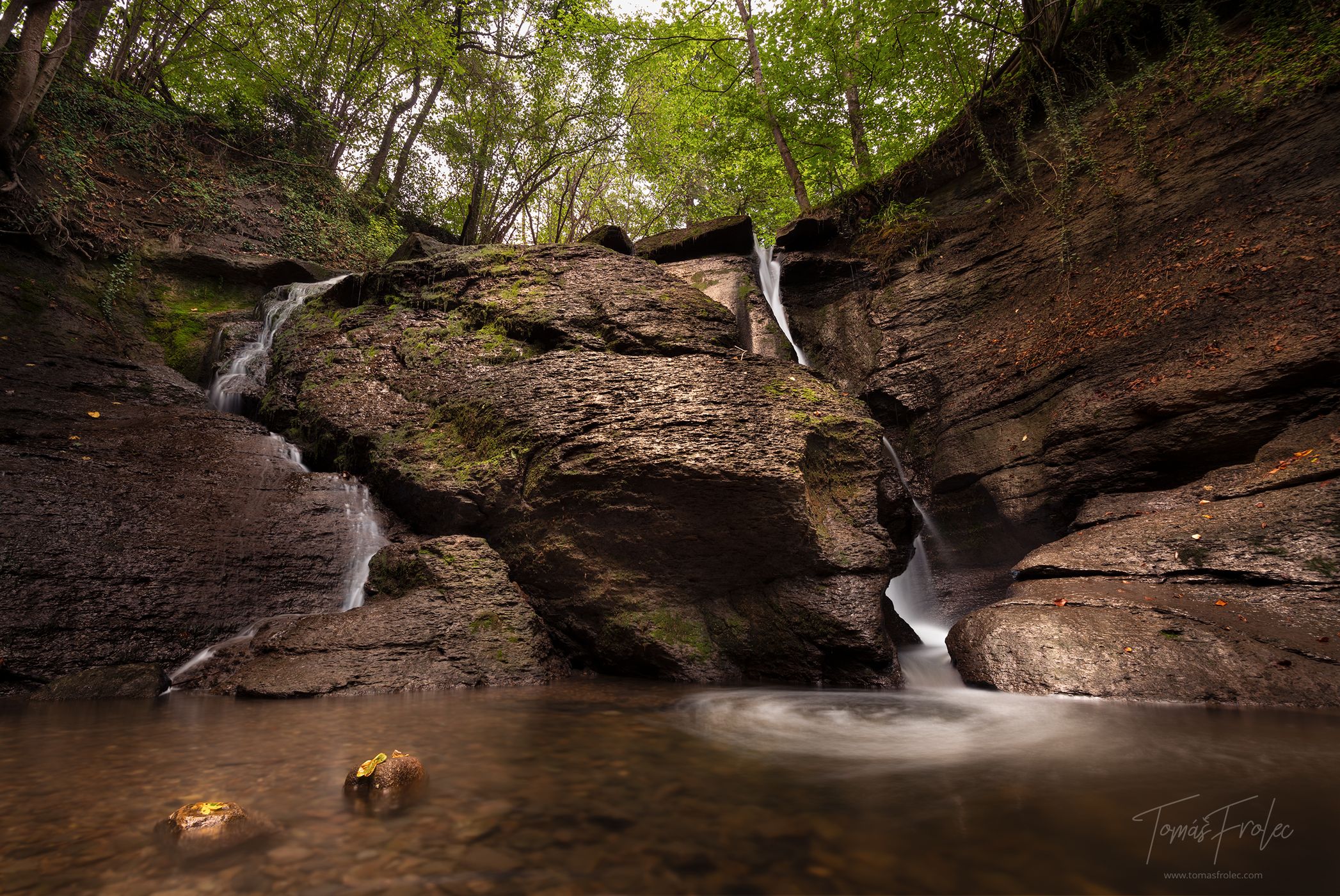 Starzel Waterfall near Jungingen, Germany