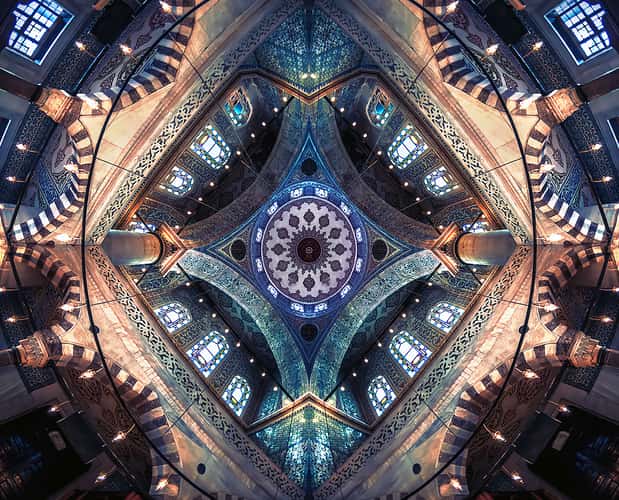 Inside of the Süleymaniye Mosque, Istanbul