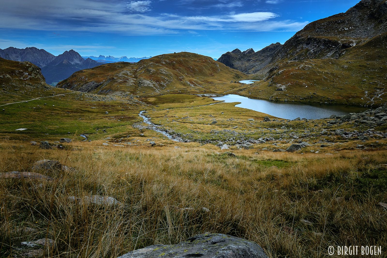 View from above Oberkaseler Alm, Italy