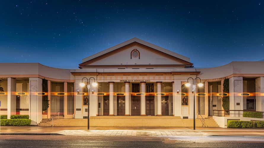 War memorial Hall, Moree, New South Wales