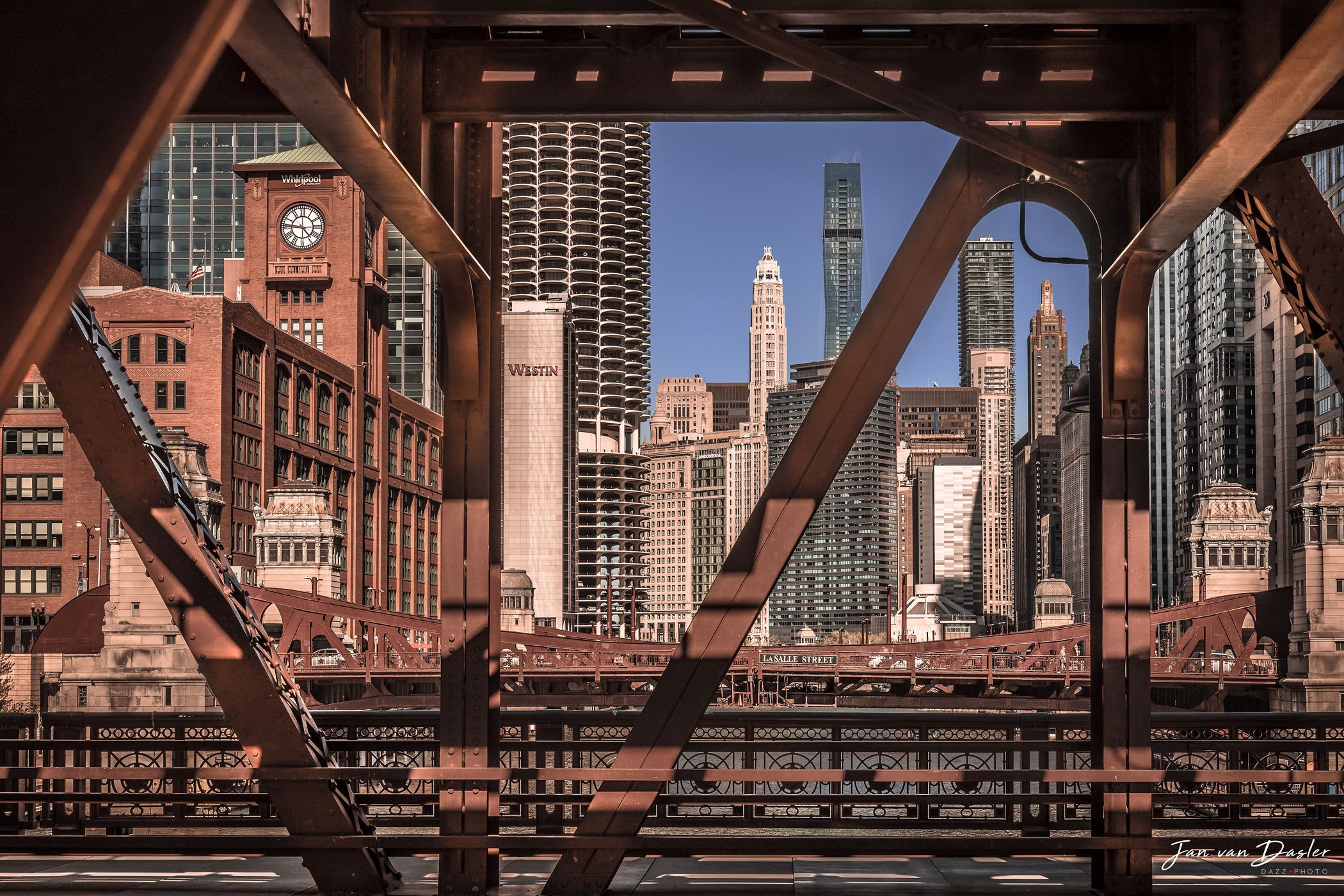 Wells Street Bridge and US Postal Service, USA