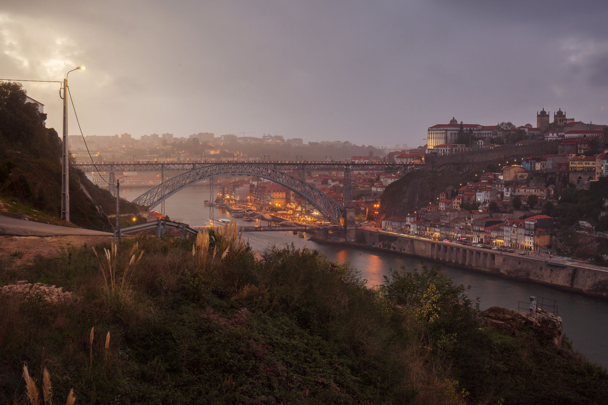 A view from Ponte Infante Dom Henrique by Rudolfo Dalamicio, Portugal