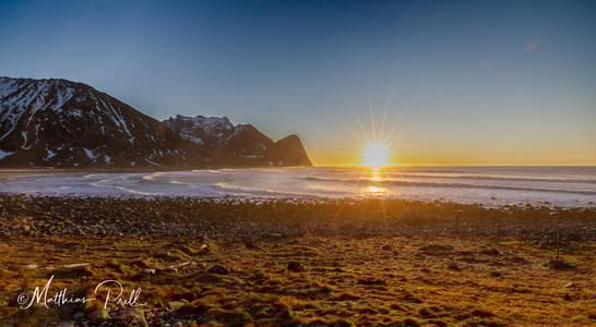Beach at Unstad, Norway