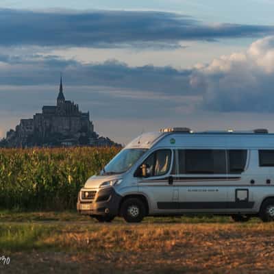 Beauvoir fields at Mont Saint-Michel, France