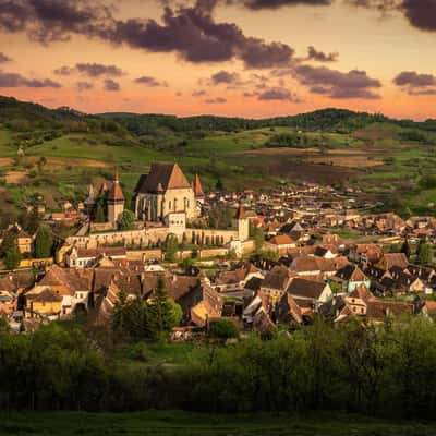 Biertan Fortified church panorama, Romania