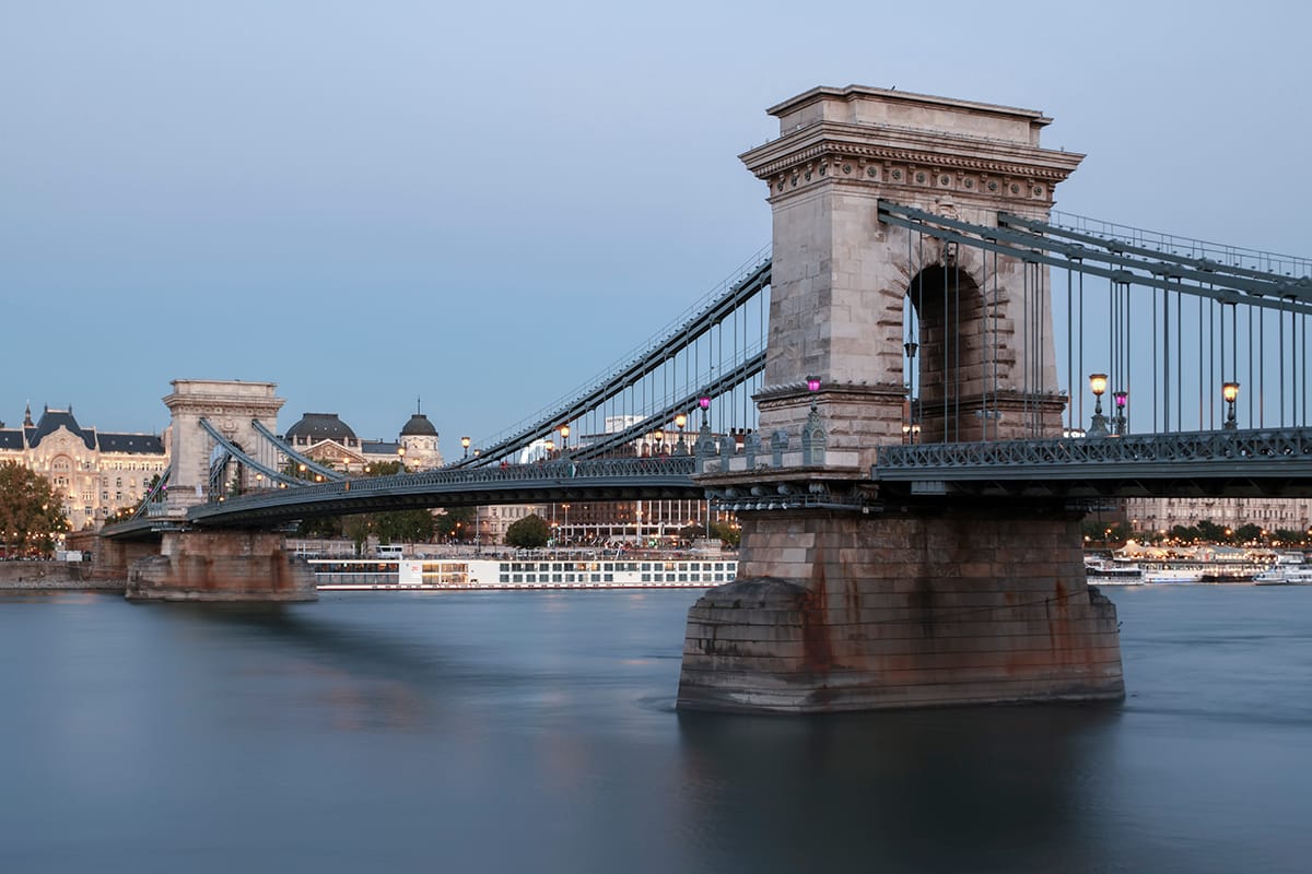 Buda Castle and Chain Bridge, Budapest, Hungary