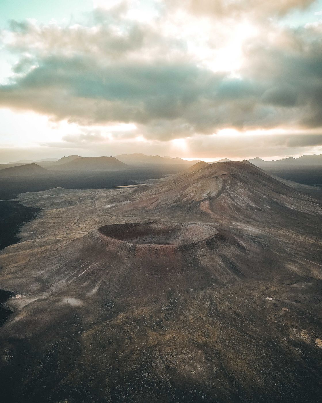 Crater near Montaña de la Vieja Gabriela, Spain