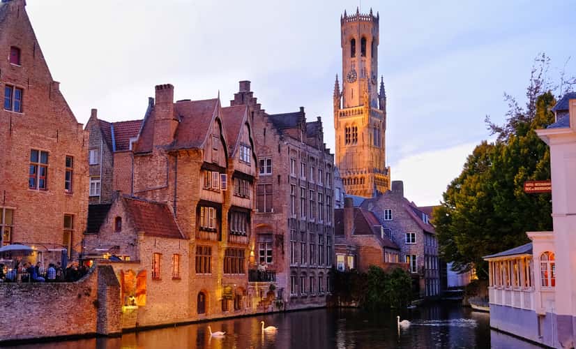 Typical view of Bruges