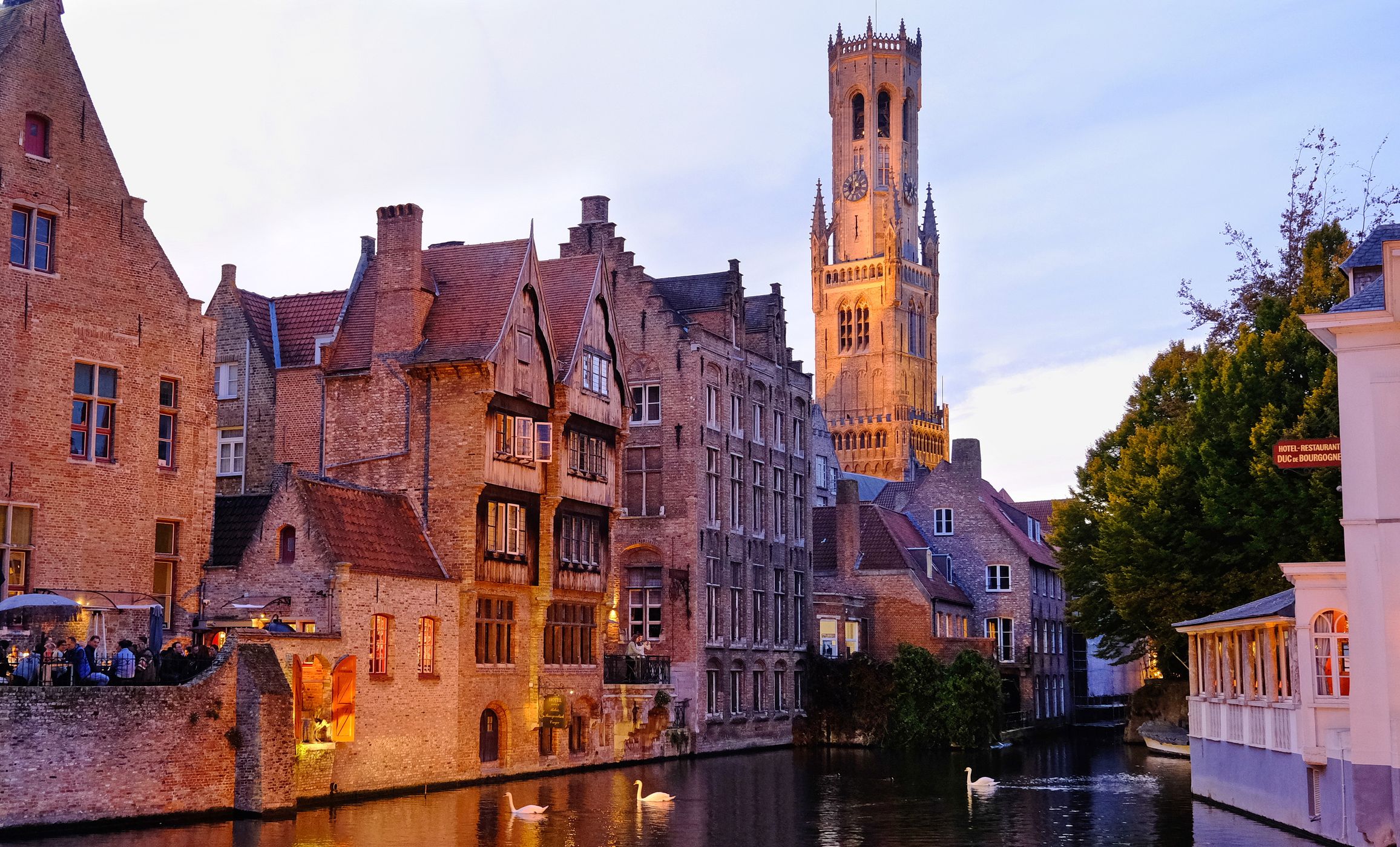 Typical view of Bruges, Belgium