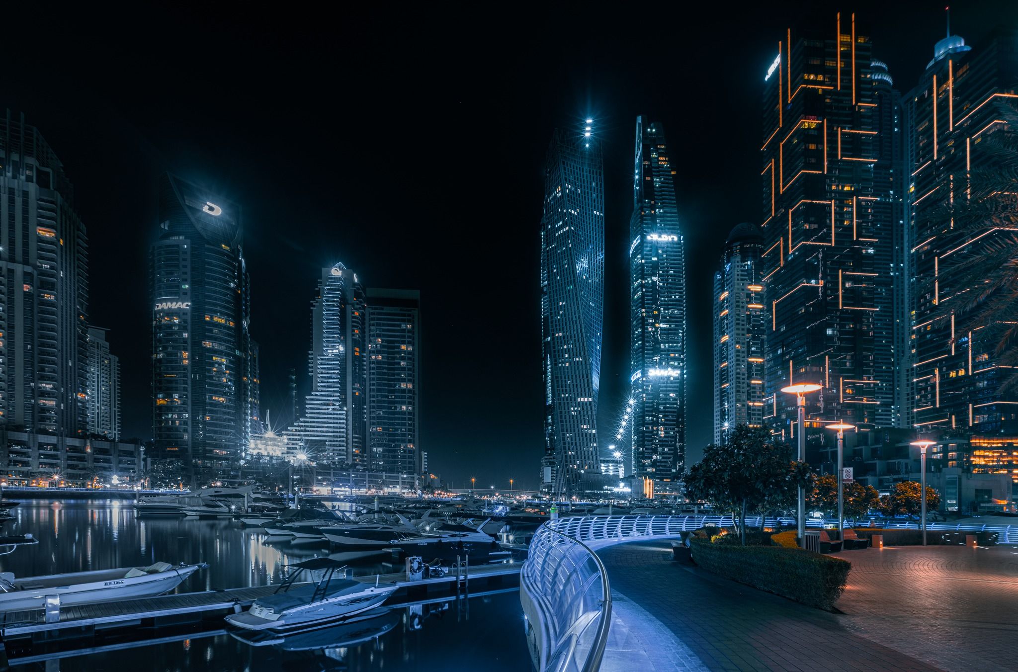 Dubai Marina Boats View, United Arab Emirates