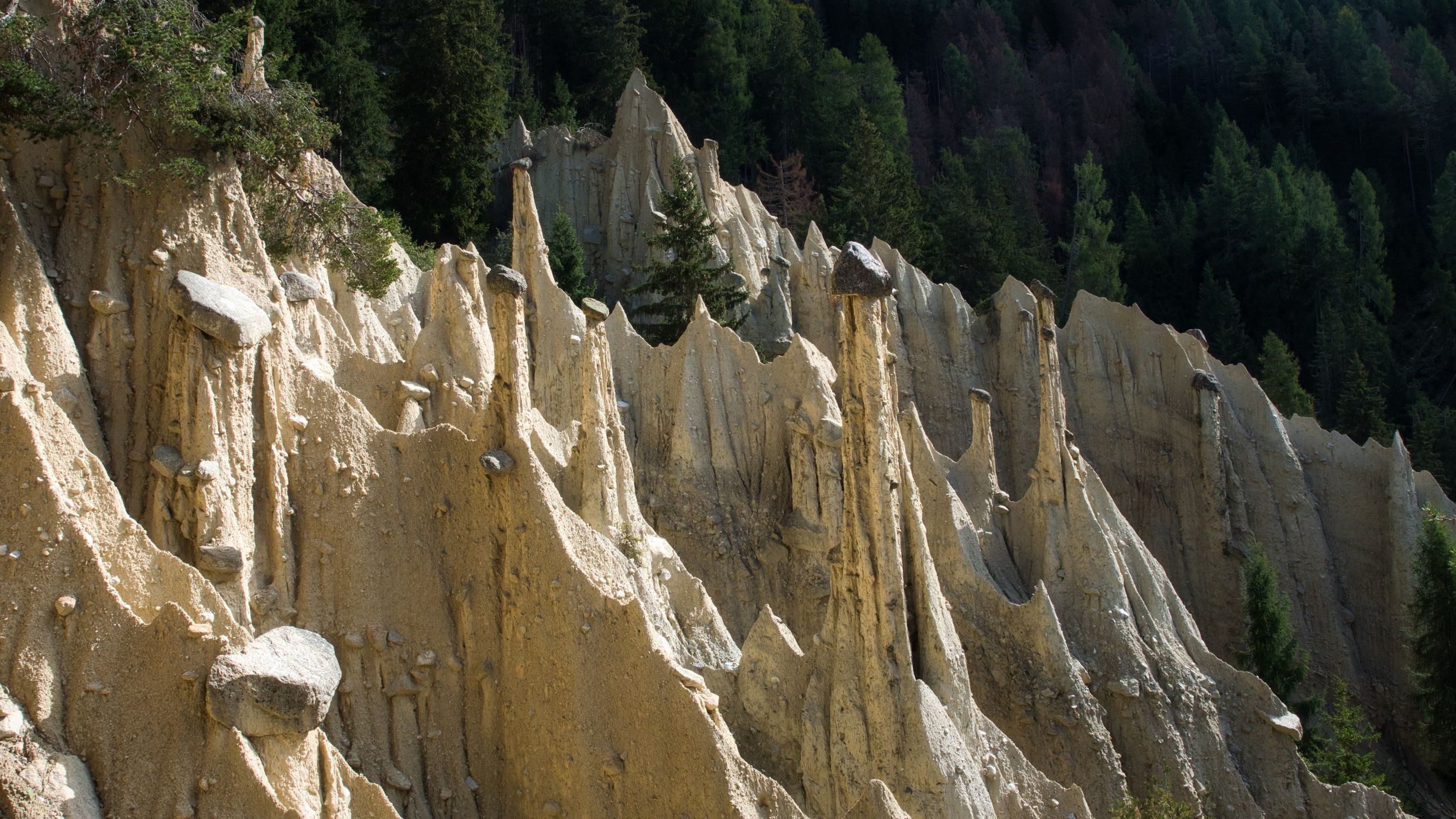 Earth Pyramids near Percha, Italy