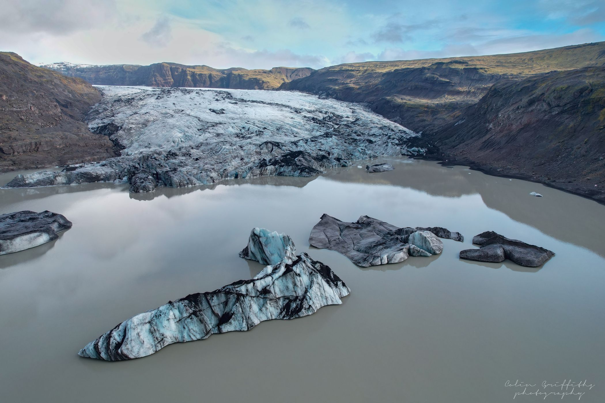 Glacier Lake, Sólheimajökull, Iceland