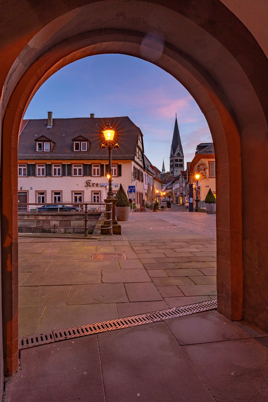 Heart of Jesus Church framed, Germany