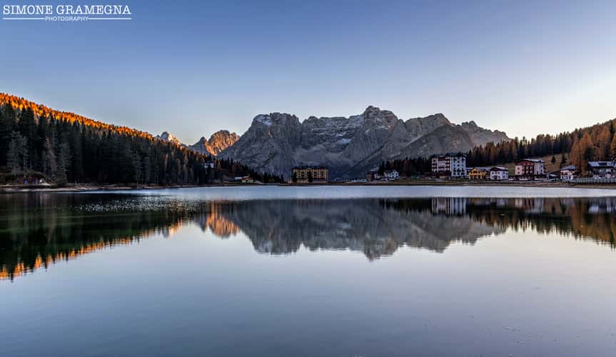 Hotel at Lake Misurina, Dolomites