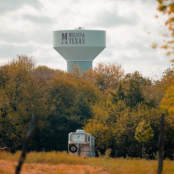 Melissa Texas Farm Water Tower, USA