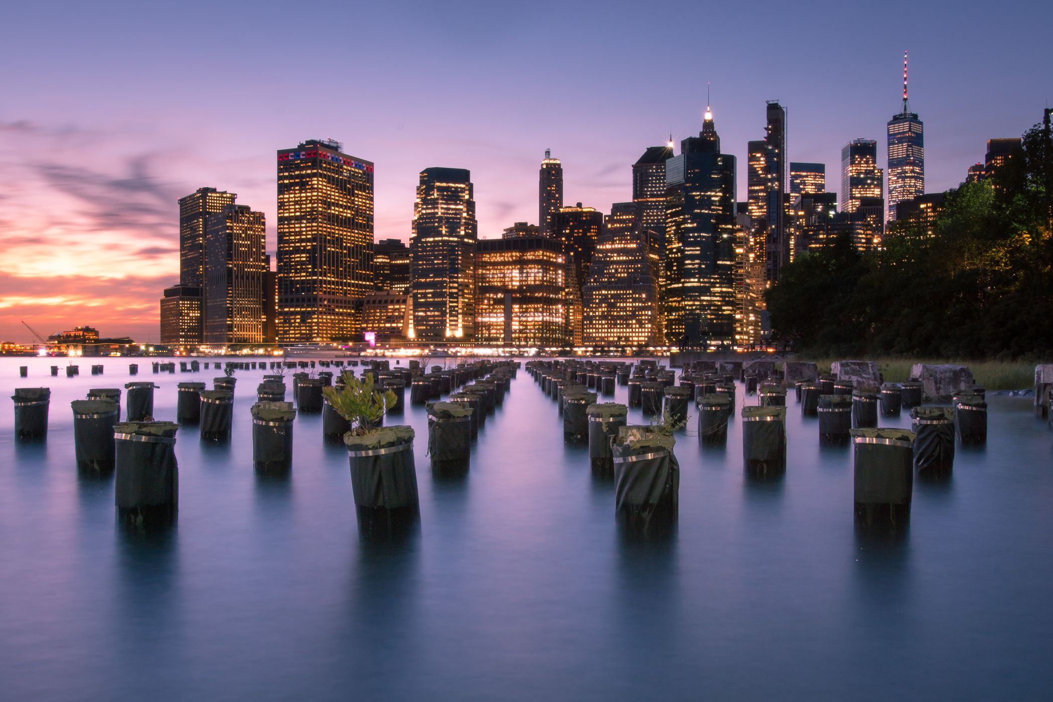 New York City Skyline from Pier 1, Brooklyn, USA