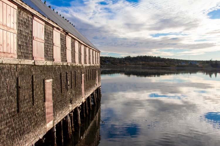 Old building on the Lubec Narrows