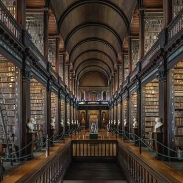 Old Library at Trinity College, Dublin, Ireland