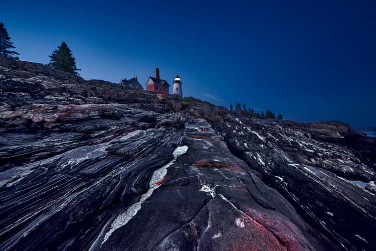 Pemaquid Point Lighthouse from the cliffs